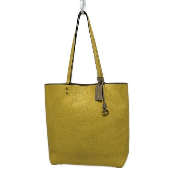 Auth COACH Plaza Tote 88341 Yellow Leather - Tote Bag - Picture 2 of 11